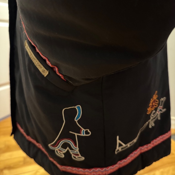RARE VTG INUK Parka S/P (Fits L) Faux Fur Trim Inuit Embroidery Nova Scotia - Picture 4 of 16